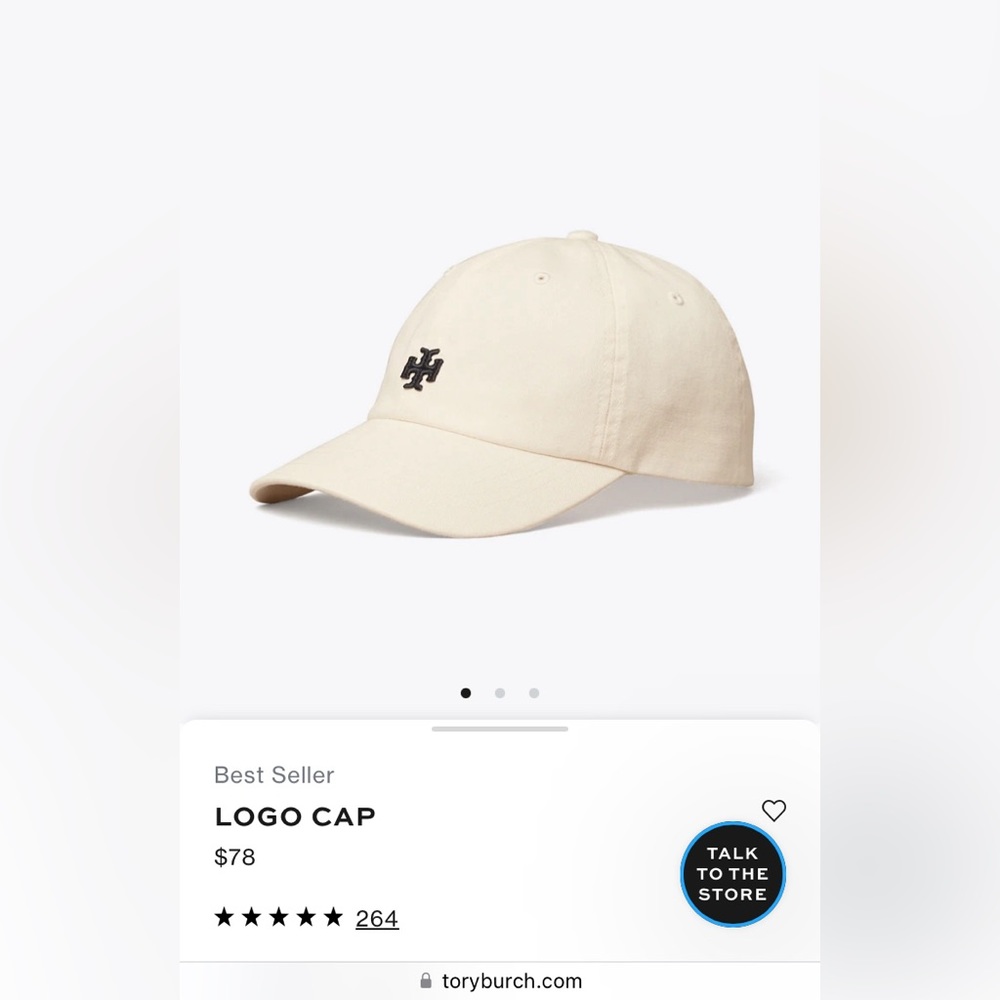 Tory Burch Logo Cap